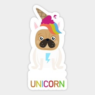 PUGicorn [ Pug - Unicorn ] Sticker